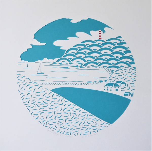 - a , Paper Sculpture by Debs Martin, measuring 40 x 39 cm (H x W) framed at 60 x 58 cm £425